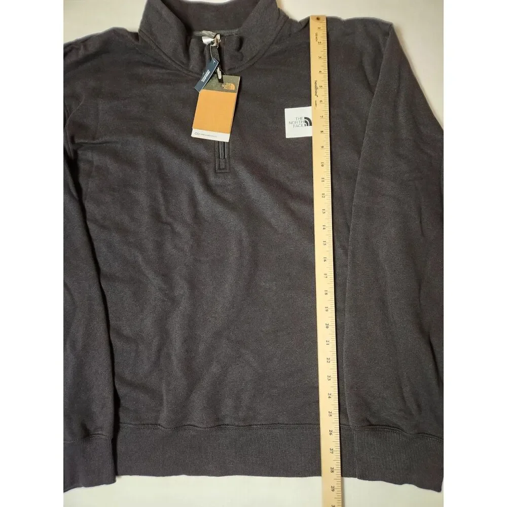 The North Face Mens Box Half Dome 1/4 Zip Pullover Sweatshirt XXL Black